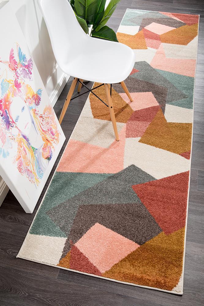 Dimensions Divinity Fragments Blush Modern Runner Rug