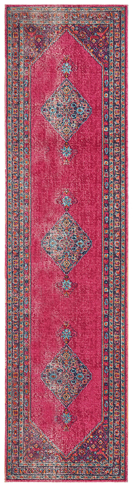 Eternal Whisper Diamond Pink Runner Rug