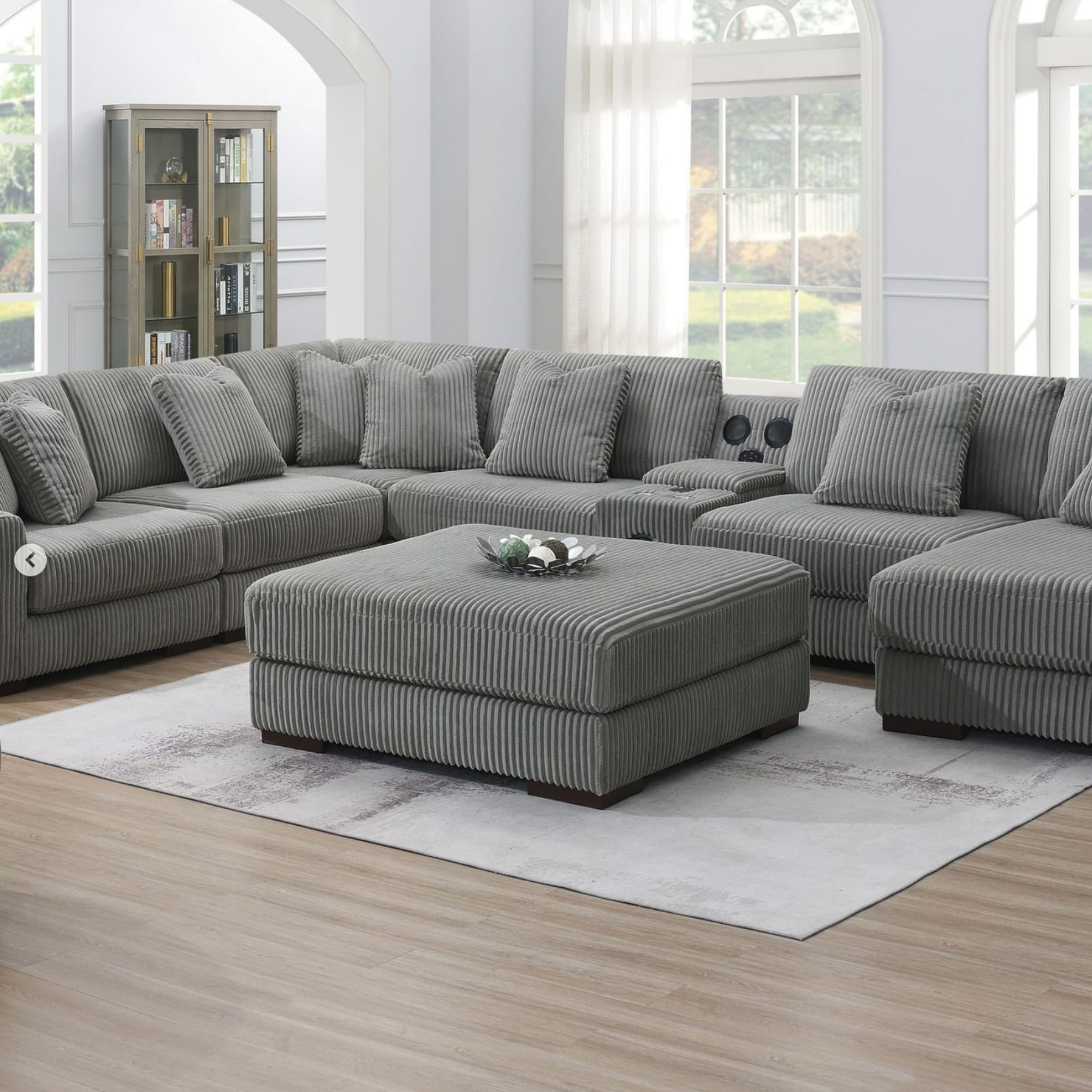 Corduroy Sectional Lounge