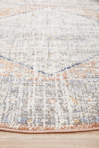 Mayfair Lorissa Peach Round Rug