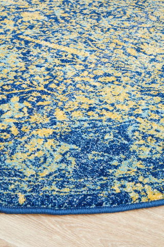 Radiance 411 Royal Blue Round Rug