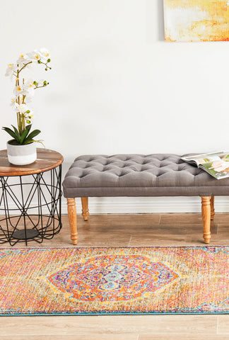 Radiance 422 Tangerine Runner Rug
