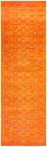 Radiance 444 Burnt Orange Runner Rug