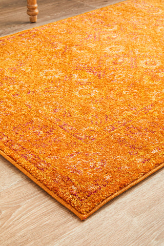 Radiance 444 Burnt Orange Runner Rug