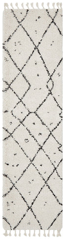 Saffron 44 White Runner Rug